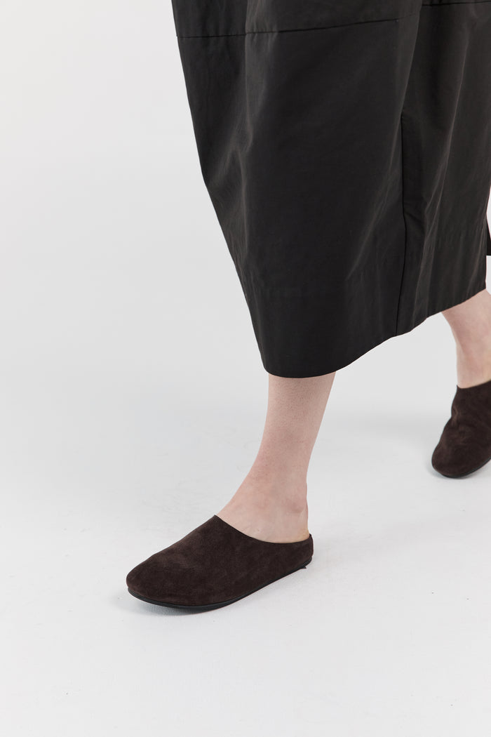 Suede Mule - Coffee