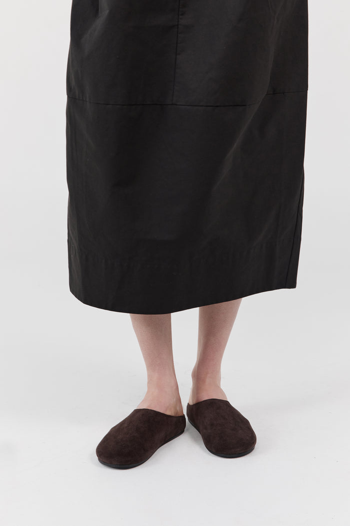 Suede Mule - Coffee