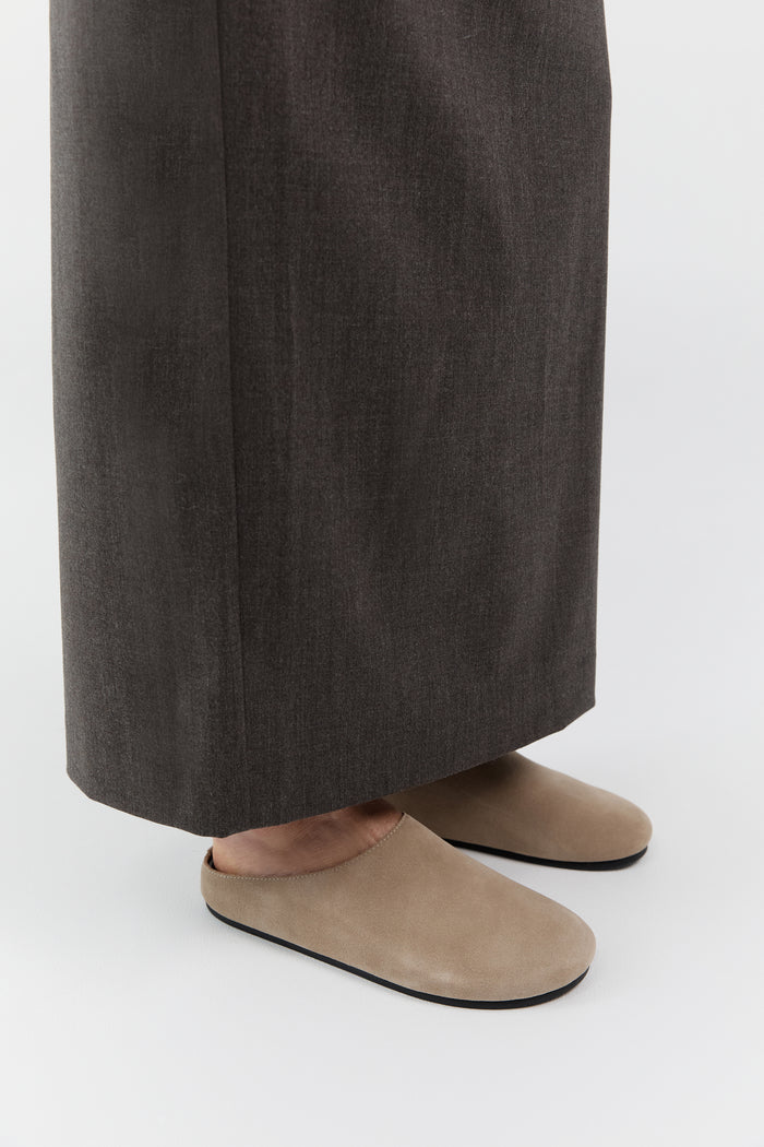 Suede Mule - Rock
