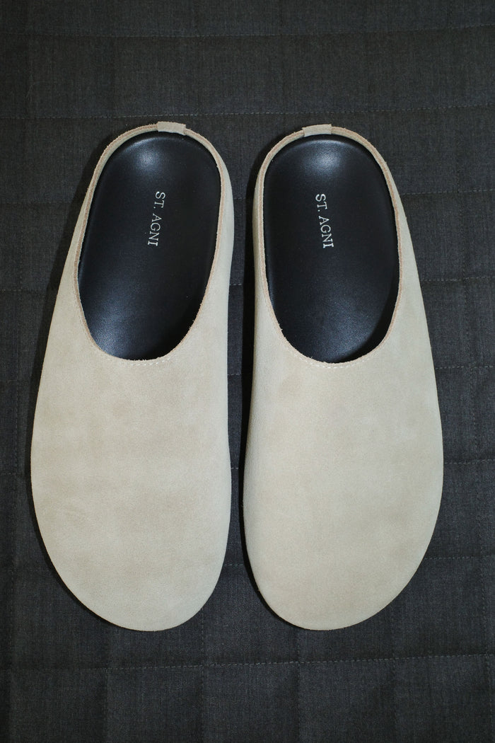 Suede Mule - Rock