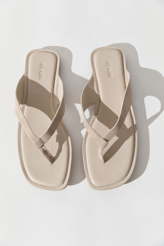 Suede Opanka Slide - Papyrus
