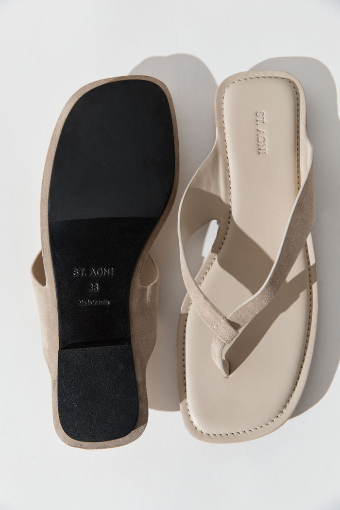 Suede Opanka Slide - Papyrus