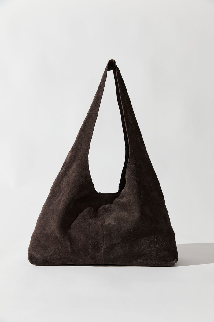 Suede Soft Bag - Coffee