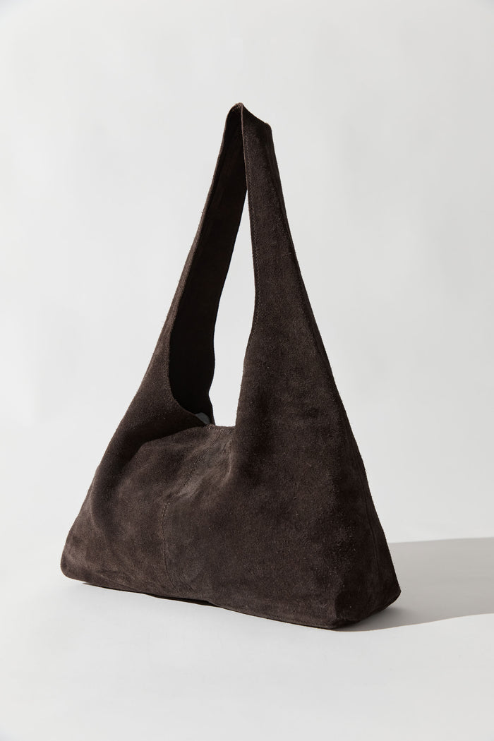 Suede Soft Bag - Coffee