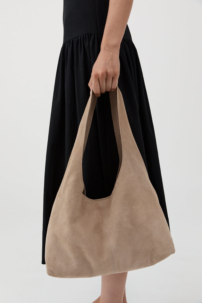 Suede Soft Bag - Papyrus
