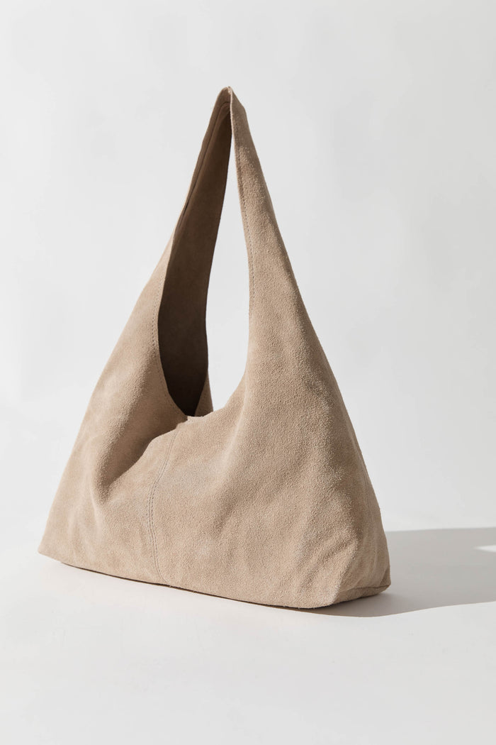 Suede Soft Bag - Papyrus