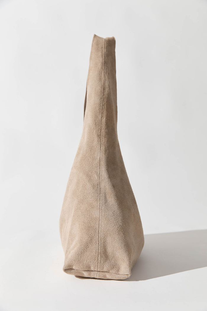 Suede Soft Bag - Papyrus