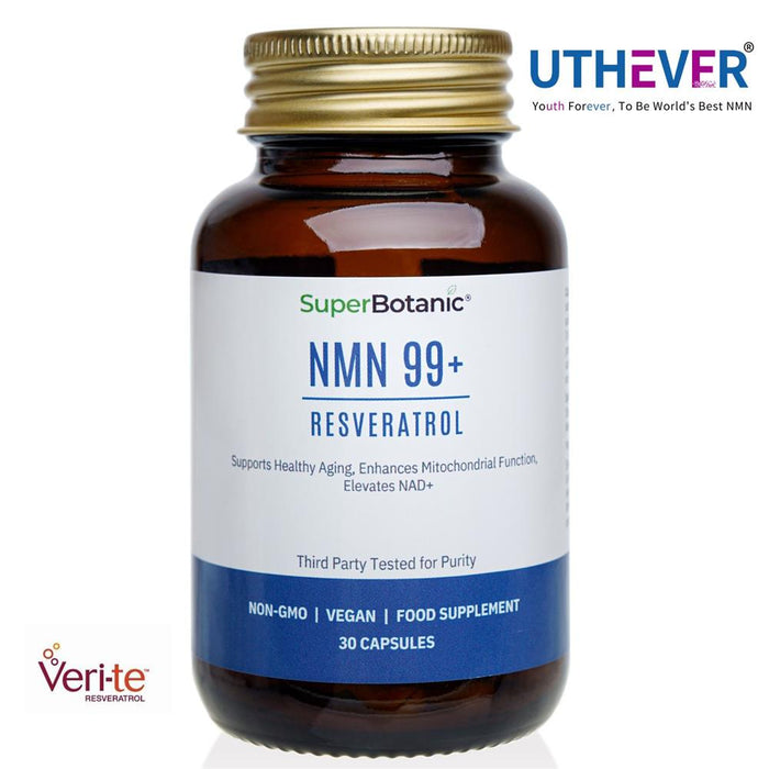 super Botanic NMN 99% + Trans-Resveratrol High Purity 60 Capsules