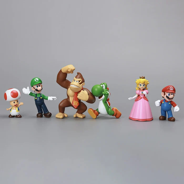 Super Mario Bros Anime Action Toy Figures Doll Model Colletion Toys For Children