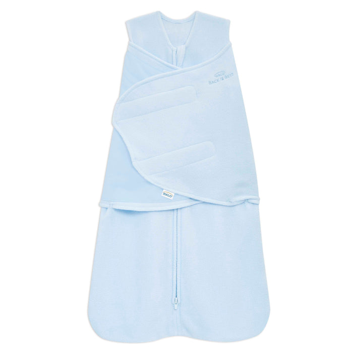 sleepsack swaddle micro fleece blue