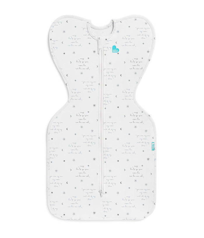Swaddle Up™ 0.2 TOG Cotton White You Are My