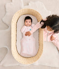 Swaddle Up™ 0.2 TOG Viscose from Bamboo Light Pink Little Dreamer