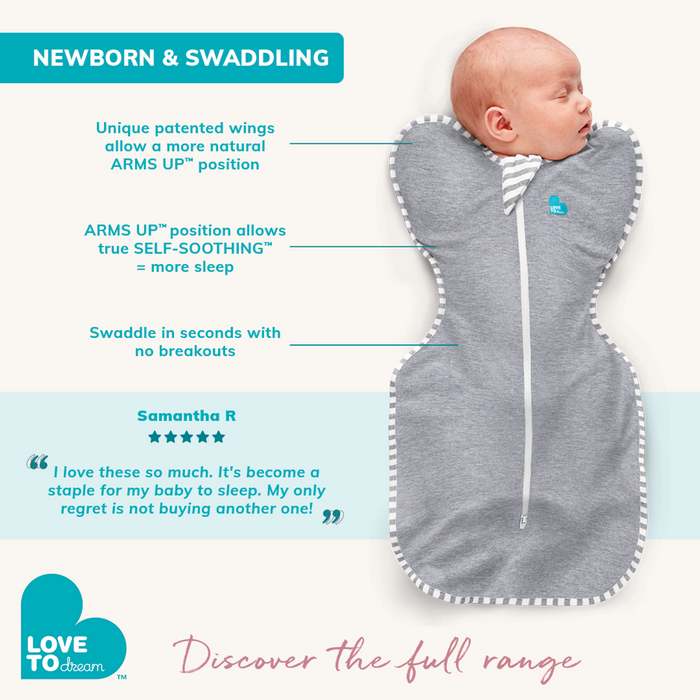 Swaddle Up™ 0.2 TOG Viscose from Bamboo White Kisses