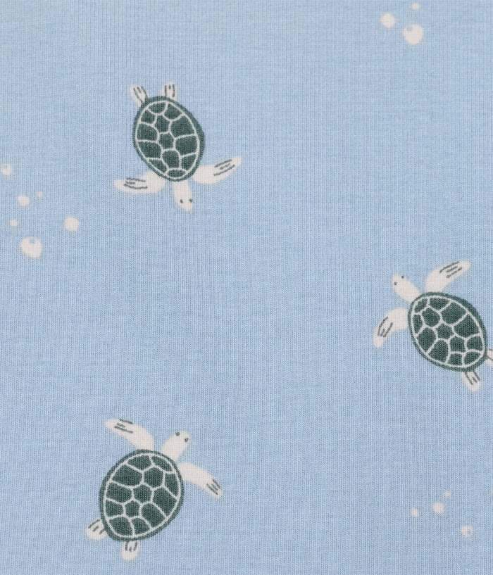 Swaddle Up™ 1.0 TOG Cotton Mist Blue Turtally