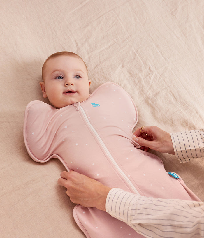 Swaddle Up™ 1.0 TOG Cotton Powder Pink Twinkle