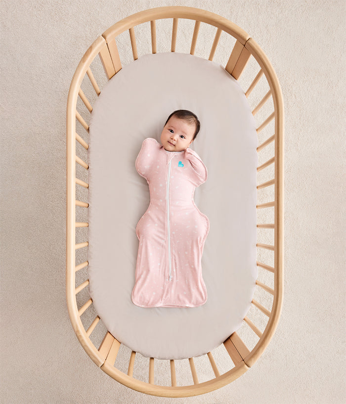 Swaddle Up™ 1.0 TOG Viscose from Bamboo Marle Pink Time and Space