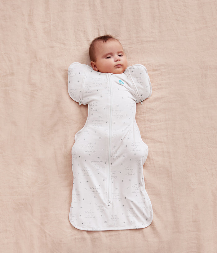 Swaddle Up™ 2-in-1 Transition Bag 0.2 TOG Cotton White You Are My