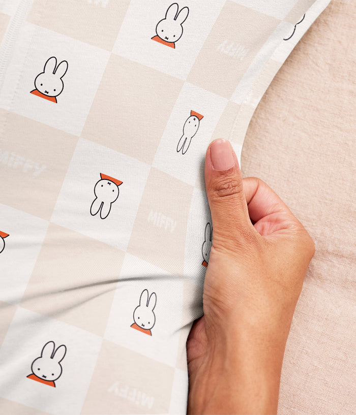 Swaddle Up™ 2-in-1 Transition Bag 1.0 TOG Cotton Birch Miffy Checker