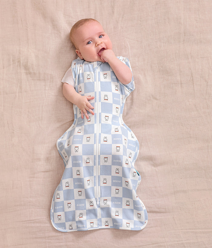 Swaddle Up™ 2-in-1 Transition Bag 1.0 TOG Cotton Blue Miffy Checker