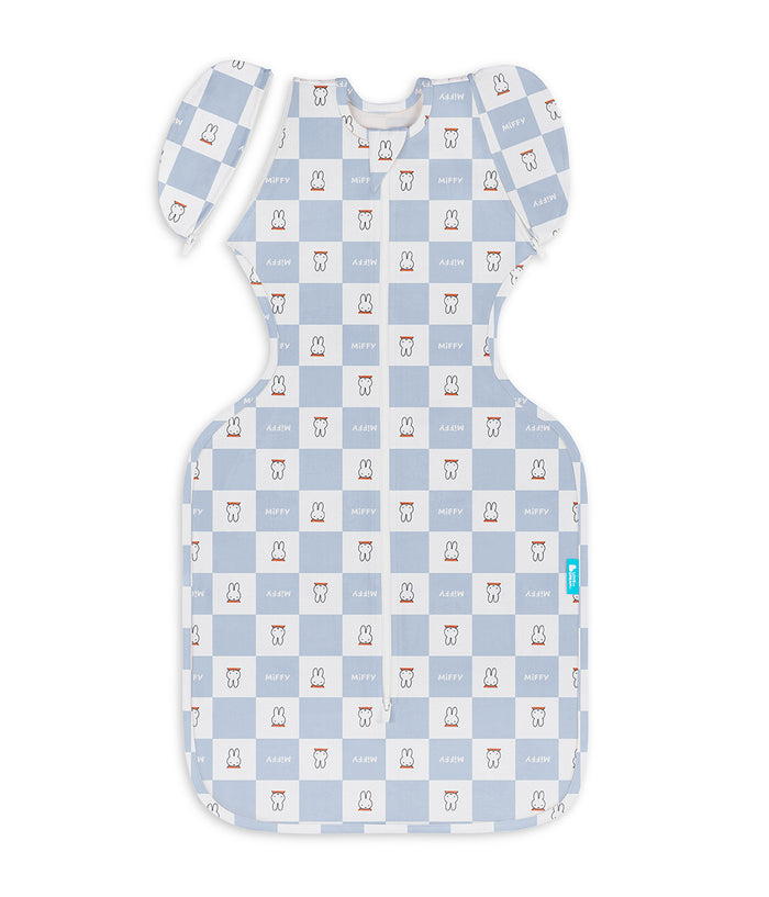 Swaddle Up™ 2-in-1 Transition Bag 1.0 TOG Cotton Blue Miffy Checker