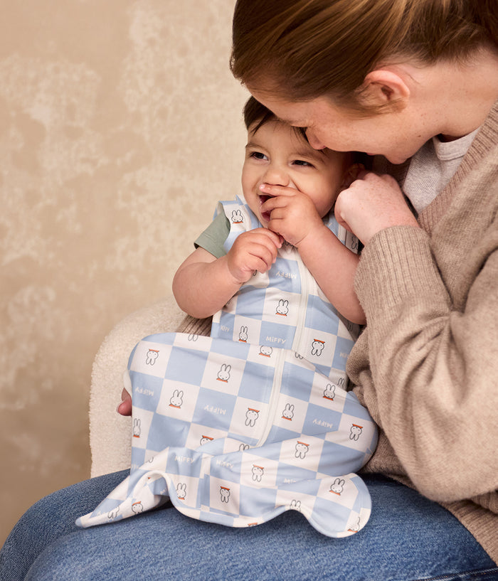 Swaddle Up™ 2-in-1 Transition Bag 1.0 TOG Cotton Blue Miffy Checker