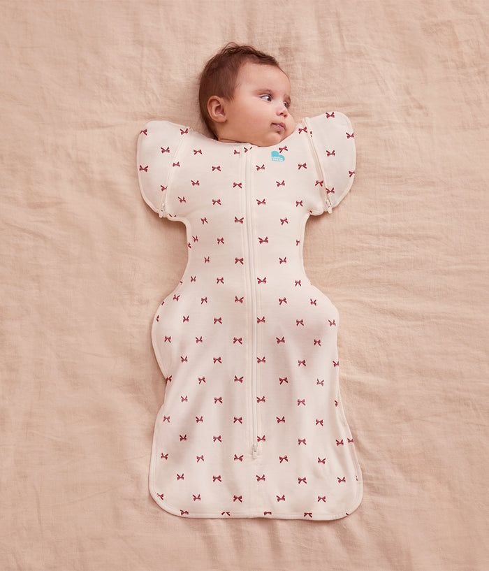 Swaddle Up™ 2-in-1 Transition Bag 1.0 TOG Cotton Cream Bows