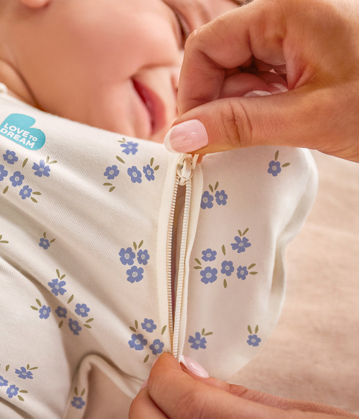 Swaddle Up™ 2-in-1 Transition Bag 1.0 TOG Cotton Jacaranda Meadow