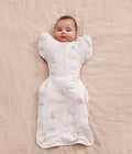Swaddle Up™ 2-in-1 Transition Bag 1.0 TOG Cotton White Cloud Bunnies