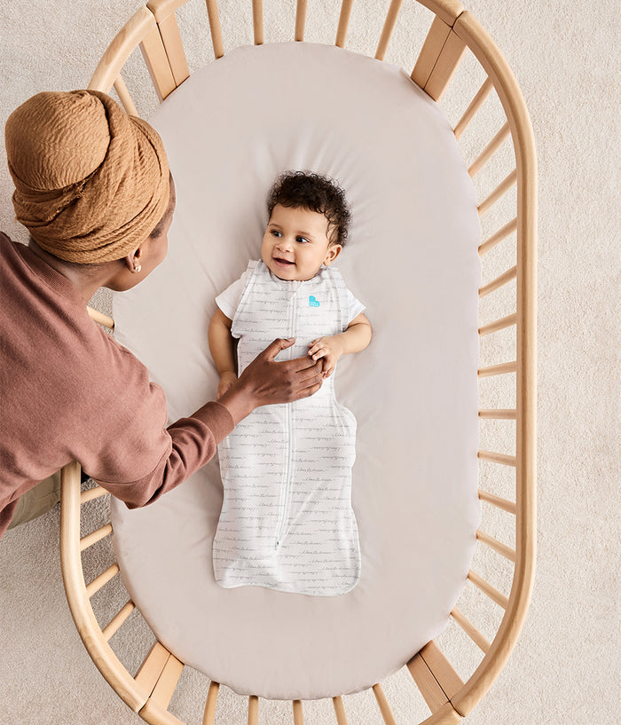 Swaddle Up™ 2-in-1 Transition Bag 1.0 TOG Cotton White Dreamer