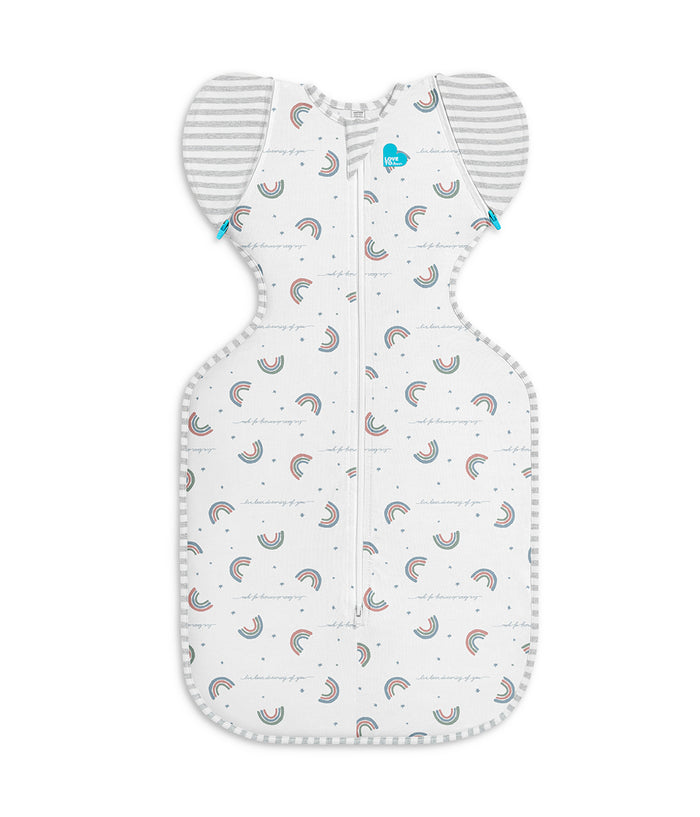 Swaddle Up™ 2-in-1 Transition Bag 1.0 TOG Cotton White Rainbow Dream
