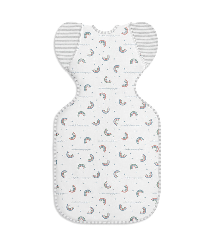 Swaddle Up™ 2-in-1 Transition Bag 1.0 TOG Cotton White Rainbow Dream