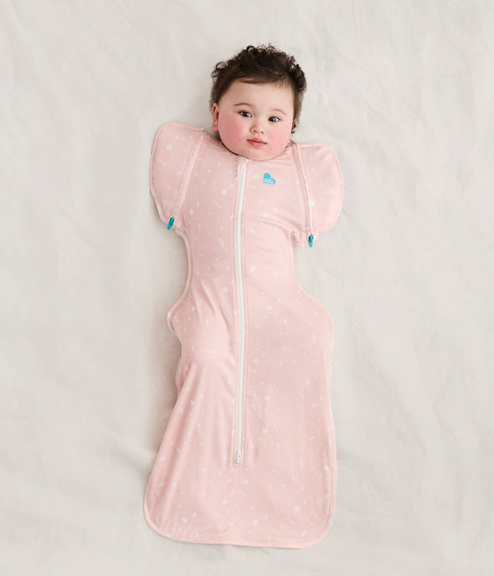 Swaddle Up™ 2-in-1 Transition Bag 1.0 TOG Viscose from Bamboo Pink Time and Space