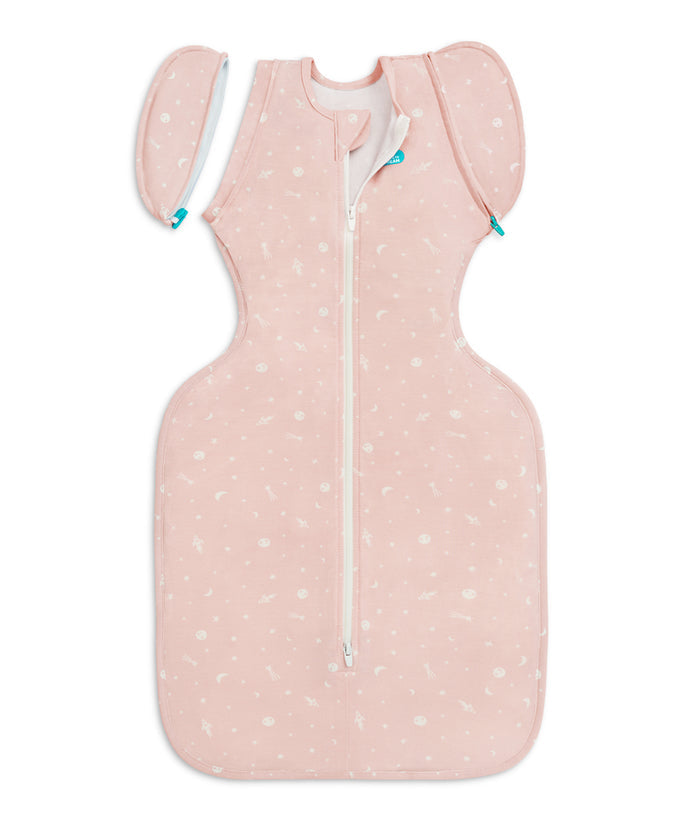 Swaddle Up™ 2-in-1 Transition Bag 1.0 TOG Viscose from Bamboo Pink Time and Space