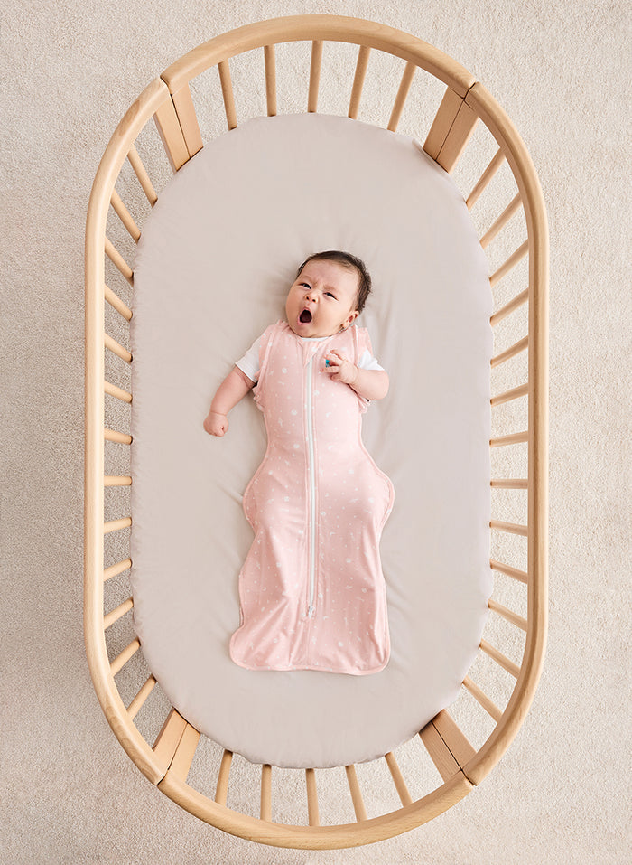 Swaddle Up™ 2-in-1 Transition Bag 1.0 TOG Viscose from Bamboo Pink Time and Space