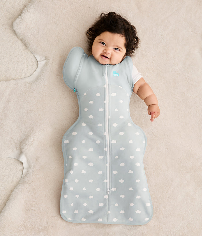 Swaddle Up™ 2-in-1 Transition Bag 1.5 TOG Cotton Light Olive Mini Cloud