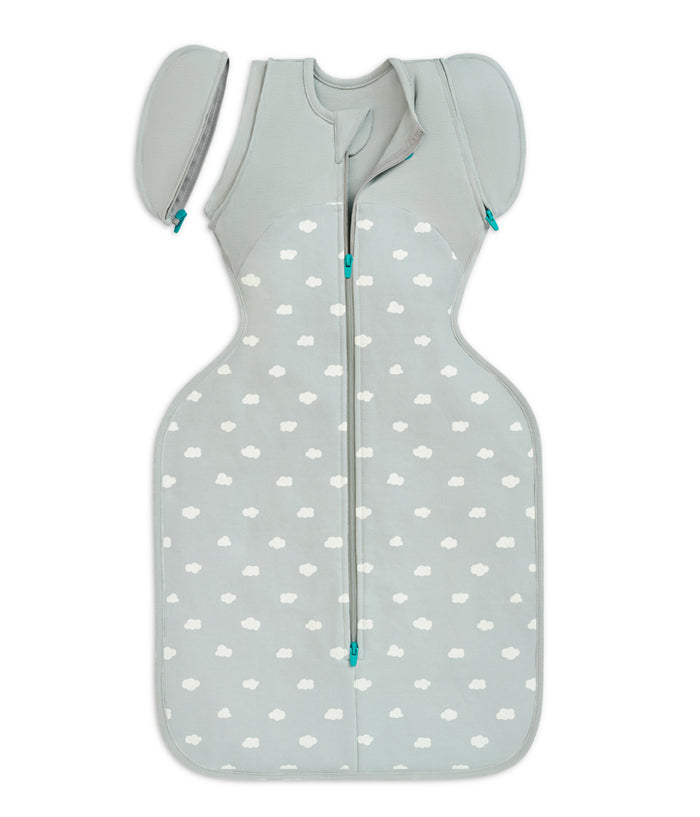 Swaddle Up™ 2-in-1 Transition Bag 1.5 TOG Cotton Light Olive Mini Cloud