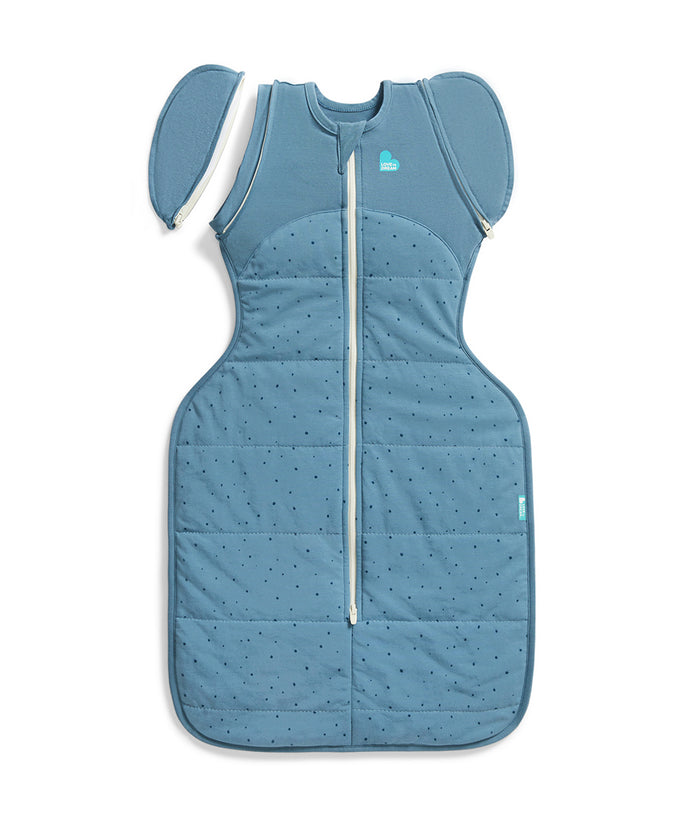 Swaddle Up™ 2-in-1 Transition Bag 2.5 TOG Cotton Storm Blue Pebbles