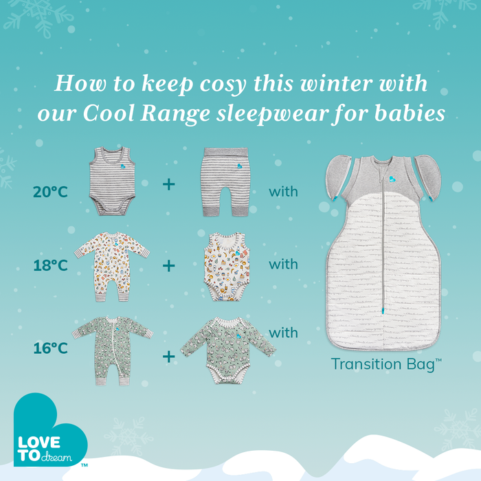 Swaddle Up™ 2-in-1 Transition Bag 2.5 TOG Cotton White Dreamer
