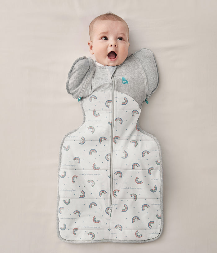 Swaddle Up™ 2-in-1 Transition Bag 2.5 TOG Cotton White Rainbow