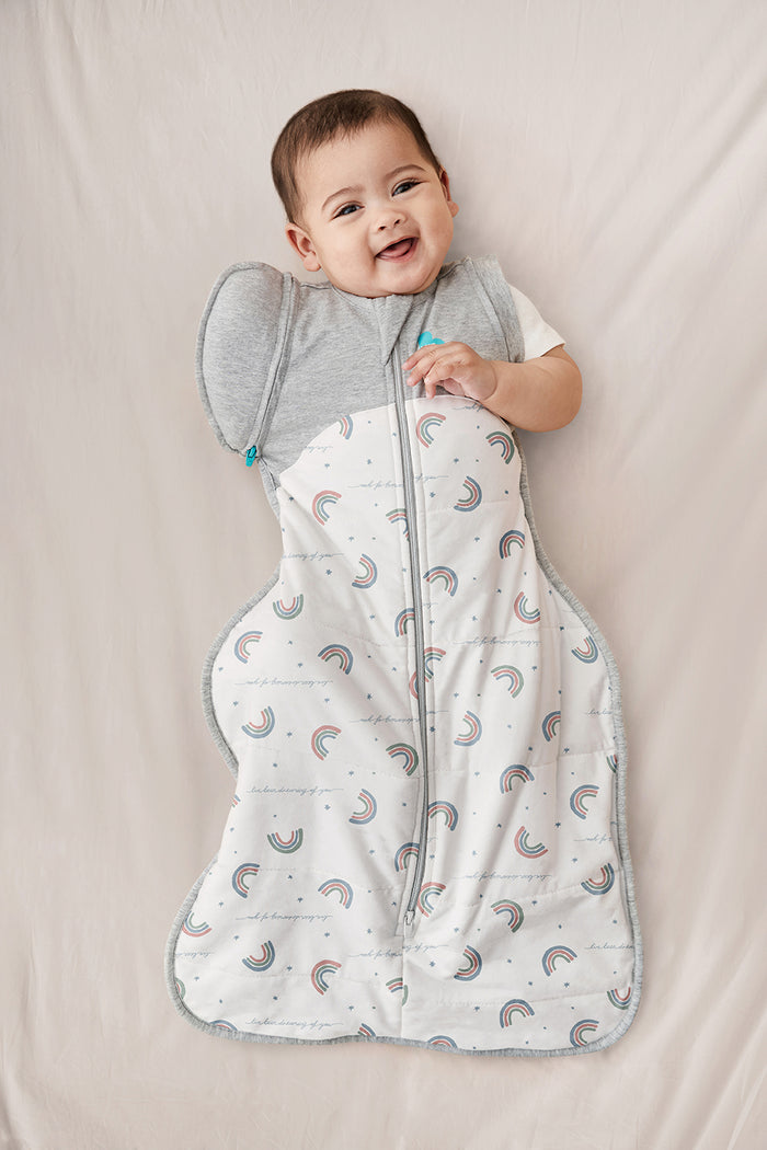 Swaddle Up™ 2-in-1 Transition Bag 2.5 TOG Cotton White Rainbow