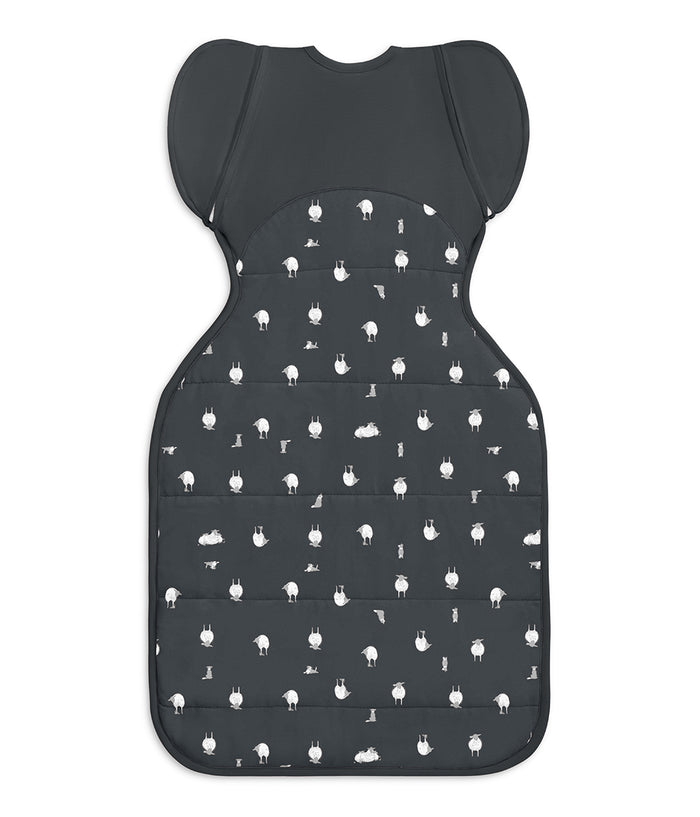 Swaddle Up™ 2-in-1 Transition Bag 2.5 TOG Organic Cotton/Merino Wool Charcoal Lamb's Best Friend