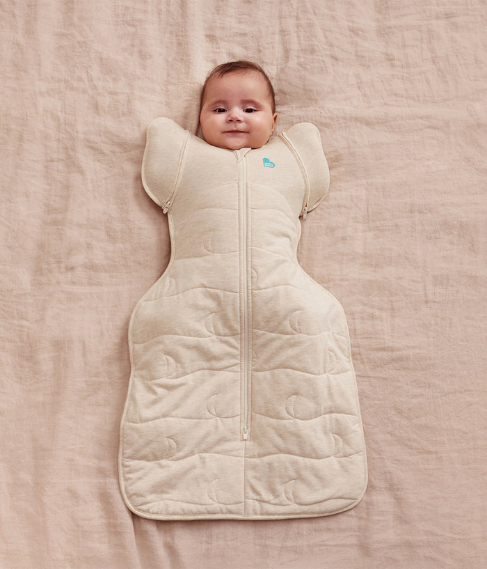 Swaddle Up™ 2-in-1 Transition Bag 3.5 TOG Cotton Oatmeal Moon Quilting