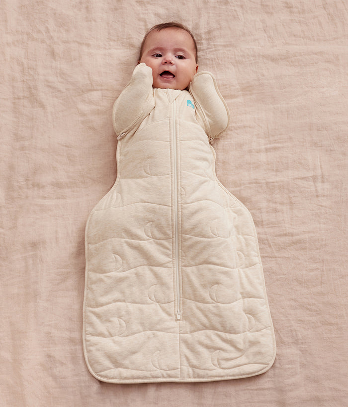 Swaddle Up™ 2-in-1 Transition Bag 3.5 TOG Cotton Oatmeal Moon Quilting