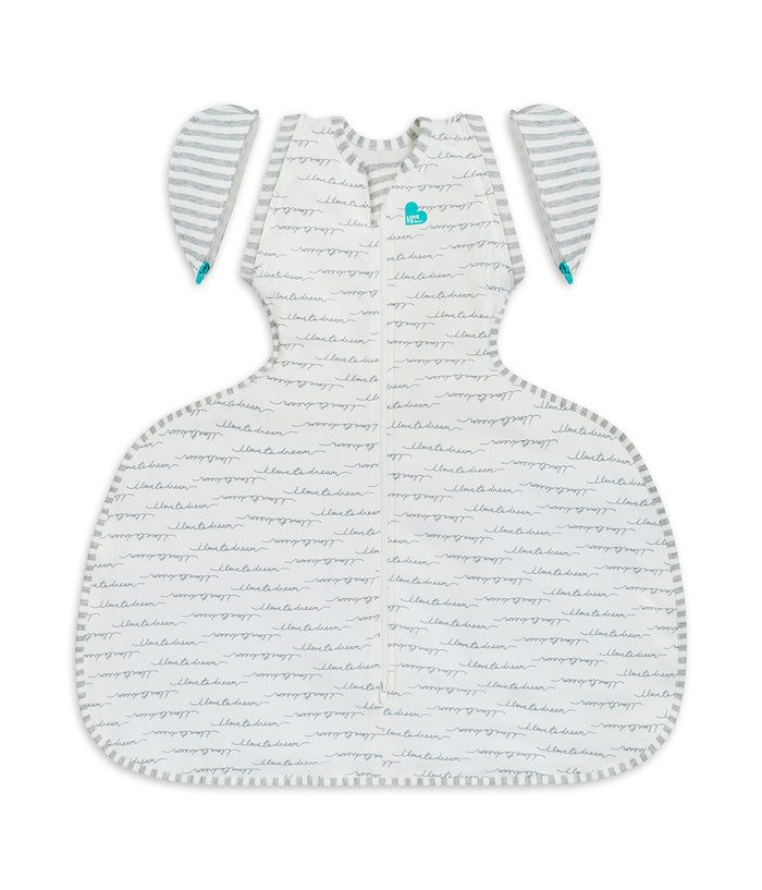 Swaddle Up™ 2-in-1 Transition Bag Hip Harness 1.0 TOG Cotton White Dreamer