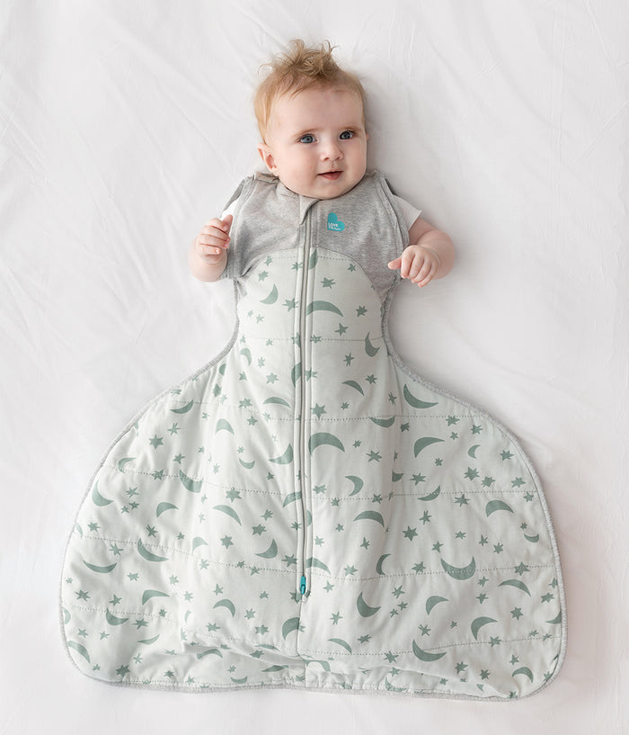Swaddle Up™ 2-in-1 Transition Bag Hip Harness 2.5 TOG Cotton Olive Moonlight