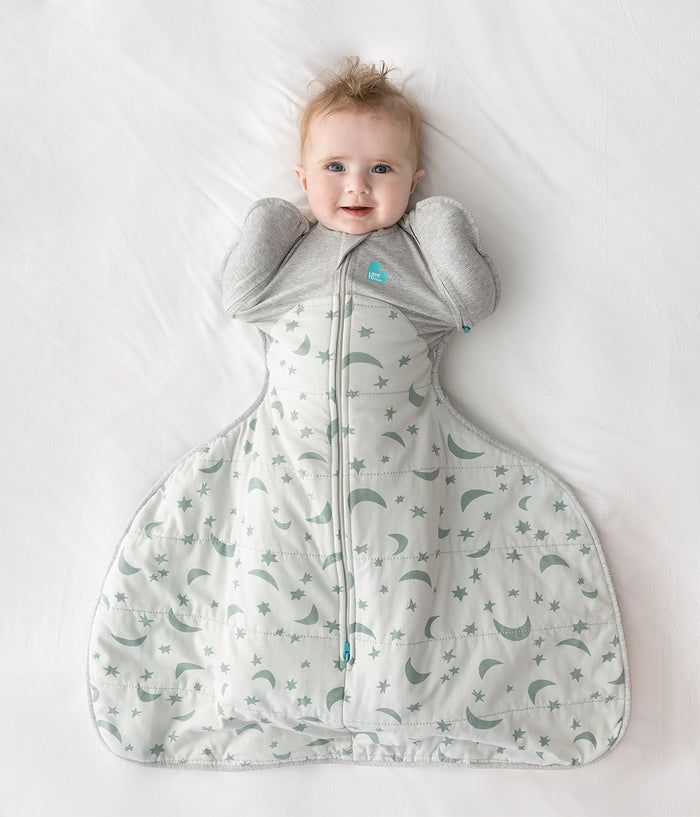 Swaddle Up™ 2-in-1 Transition Bag Hip Harness 2.5 TOG Cotton Olive Moonlight