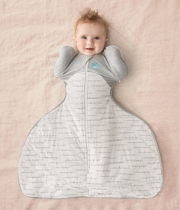 Swaddle Up™ 2-in-1 Transition Bag Hip Harness 2.5 TOG Cotton White Dreamer