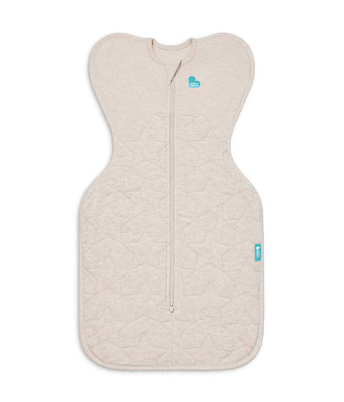 Swaddle Up™ 2.5 TOG Cotton Oatmeal Starturn Quilted