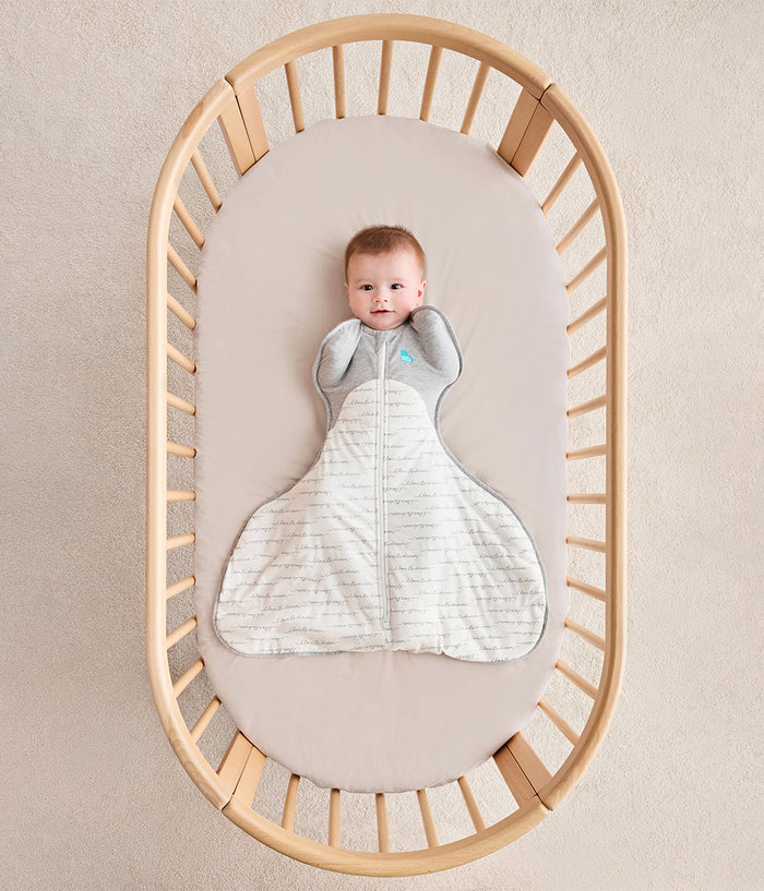 Swaddle Up™ Hip Harness 2.5 TOG Cotton White Dreamer