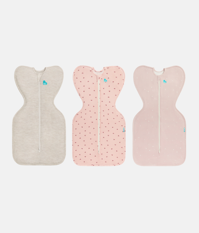 Swaddle Up Starter Bundle | 1.0 TOG | Oatmeal | Blush Cherries | Powder Pink Twinkle